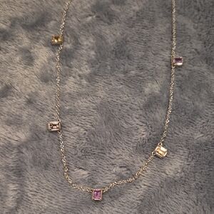 Multi-Color Sapphire Necklace